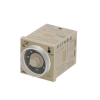 Element czasowy, Wtyczka, 8-pin, 1/16DIN (48 x 48 mm), on/flicker-on/flicker-off/interval/one-shot-delay, 0.05s-300h, DPDT (inc. inst.), 5 A (H3CR-A8E 100-240VAC/100-125VDC) - Omron