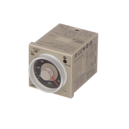 Element czasowy, Wtyczka, 8-pin, 1/16DIN (48 x 48 mm), on/flicker-on/flicker-off/interval/one-shot-delay, 0.05s-300h, DPDT, 5 A (H3CR-A8 AC24-48/DC12-48) - Omron