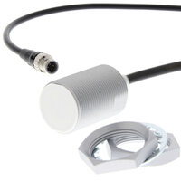Wyłącznik zbliżeniowy, indukcyjny, mosiądz-nikiel, powłoka Spatter, M30, ekranowany, 20 mm, NC, 0,3 m pig-tail, 2-przewodowy DC (E2EQ-X20D230-M1TGJ 0.3M) - Omron