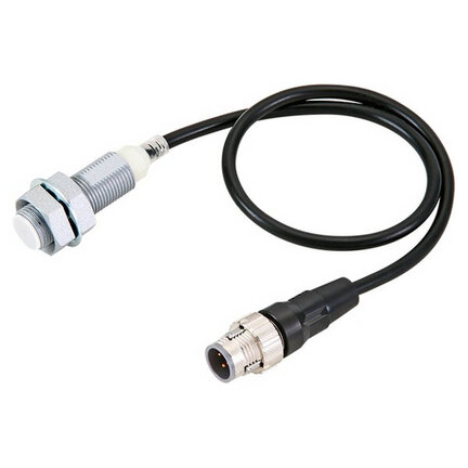 Wyłącznik zbliżeniowy, indukcyjny, mosiądz-nikiel, powłoka Spatter, M12, ekranowany, 7 mm, NO, 0,3 m pig-tail, 2-przewodowy DC (E2EQ-X7D112-M1TGJ 0.3M) - Omron
