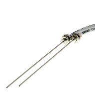 Głowica czujnika optycznego zaporowego, przelotowa, cylindryczna osiowa M4 z tuleją, średnica tulei 1,2 mm, długość 90 mm, włókno R25, kabel 2 m (E32-TC200B) - Omron