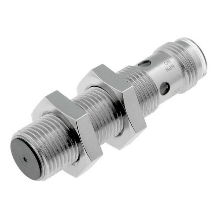 Wyłącznik zbliżeniowy, Indukcyjny, stal nierdzewna, krótki korpus, M12, ekranowany, 4 mm, DC, PNP-NO, złącze M8 (3 pin) (E2A-S12KS04-M5-B1) - Omron