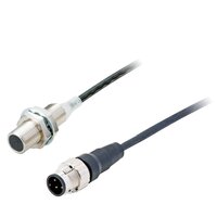 Wyłącznik zbliżeniowy, indukcyjny, M12, ekranowany, 2 mm, dwuprzewodowy DC bez polaryzacji, NC, 0,3 m pigtail PUR ze złączem przyłączeniowym M12 (E2ERZ-X2D2-M1TGJ 0.3M) - Omron