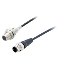 Wyłącznik zbliżeniowy, indukcyjny, M12, ekranowany, 2 mm, dwuprzewodowy DC bez polaryzacji, NC, 0,3 m pigtail PUR ze złączem przyłączeniowym M12 (E2ERZ-X2D2-M1TGJ 0.3M) - Omron