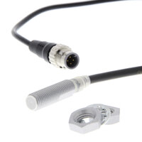 Wyłącznik zbliżeniowy, indukcyjny, mosiądz-nikiel, powłoka Spatter, M8, ekranowany, 3 mm, NO, 0,3 m pig-tail, DC 2-przewodowy (E2EQ-X3D18-M1TGJ 0.3M) - Omron