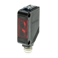 Czujnik fotoelektryczny, obudowa prostokątna, czerwona dioda LED, odbiciowy-zaporowy, obiekt przezroczysty, 500 mm, PNP, Light-ON/Dark-ON, złącze M8 4-pinowe (E3Z-B86) - Omron