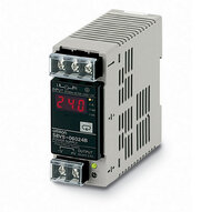 Zasilacz, 60 W, wejście 100-240 VAC, wyjście 24 VDC, 2,5 A, montaż na szynie DIN, wyświetlacz cyfrowy z funkcją napięcia i prądu pracy, prądu szczytowego (S8VS-06024B) - Omron
