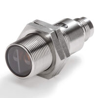 Czujnik fotoelektryczny, gwint M18, stal nierdzewna, dioda LED na podczerwień, rozproszona, 1 m, PNP, Light-ON/Dark-ON, złącze M12 (E3FC-DP26) - Omron