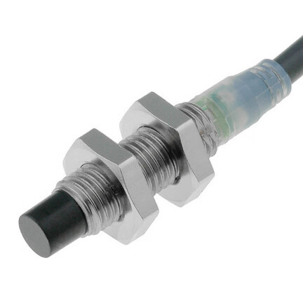 Wyłącznik zbliżeniowy, indukcyjny, stal nierdzewna, M8, nieekranowany, 4 mm, DC, 2-przewodowy, 2 m wstępnie okablowany (E2A-S08KN04-WP-D1 2M) - Omron