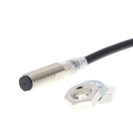Wyłącznik zbliżeniowy, indukcyjny, mosiądz-nikiel, M8, ekranowany, 3 mm, NC, kabel 2 m, DC 2-przewodowy (E2E-X3D28 2M) - Omron