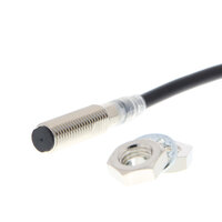 Wyłącznik czujników zbliżeniowych, indukcyjny, mosiądz-nikiel, M8, ekranowany, 3 mm, NC, kabel 2 m, zrobotyzowany, DC 2-przewodowy, bez polaryzacji (E2E-X3D28-TR 2M) - Omron
