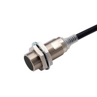 Wyłącznik zbliżeniowy, indukcyjny, mosiądz niklowy, krótki korpus, M18, ekranowany, 5 mm, DC, 4-przewodowy, PNP NO+NC, IO-Link COM2, kabel 2 m (E2E-X5B3D18 2M) - Omron