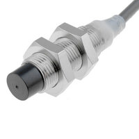 Wyłącznik zbliżeniowy, indukcyjny, mosiądz-nikiel, krótki korpus, M12, nieekranowany, 8 mm, DC, 2-przewodowy, NO, 5 m wstępnie okablowany (E2A-M12KN08-WP-D1 5M) - Omron