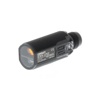 Czujnik fotoelektryczny, gwint M18, tworzywo sztuczne, czerwona dioda LED, tłumienie tła, 200 mm, PNP, Light-ON/Dark-ON, odwrócona logika, złącze M12 (E3FA-LP22-F2) - Omron