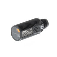 Czujnik fotoelektryczny, gwint M18, tworzywo sztuczne, czerwona dioda LED, tłumienie tła, 200 mm, PNP, Light-ON/Dark-ON, odwrócona logika, złącze M12 (E3FA-LP22-F2) - Omron