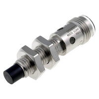 Wyłącznik zbliżeniowy, indukcyjny, stal nierdzewna, krótki korpus, M8, nieekranowany, 4 mm, DC, 3-przewodowy, NPN-NO, złącze M12 (E2A-S08KN04-M1-C1) - Omron