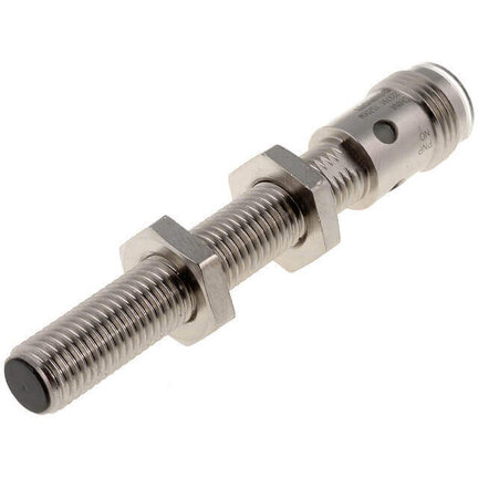 Wyłącznik czujników zbliżeniowych, indukcyjny, stal nierdzewna, długi korpus, M8, ekranowany, 2 mm, DC, 3-przewodowy, NPN-NC, wtyczka M12 (E2A-S08LS02-M1-C2) - Omron