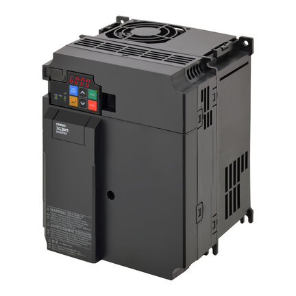 M1 Napęd AC, 3,7 kW (HD), 17,5 A (HD), 200 VAC, wejście 1~, sterowanie OLV/CLV, STO (przewodowe), maks. częstotliwość wyjściowa 590 Hz (3G3M1-AB037) - Omron