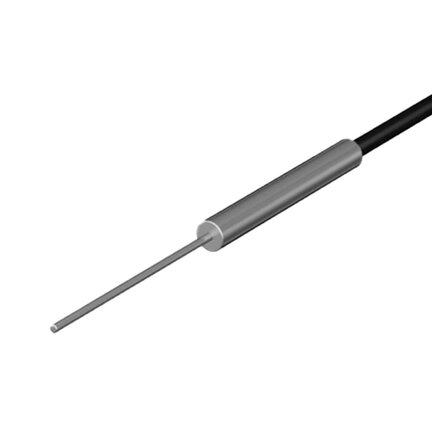 Głowica czujnika światłowodowego, rozproszona, cylindryczna średnica osiowa 3 mm z tulejką, średnica 0,8 mm, długość 15 mm, włókno R25, kabel 2 m (E32-D331 2M) - Omron