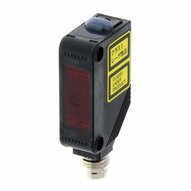 Czujnik optyczny zaporowy, obudowa prostokątna, czerwony laser klasy 1, wiązka przelotowa, zespół emitera, PNP, Light-ON/Dark-ON, złącze M8 4-stykowe (E3Z-LT86-L) - Omron