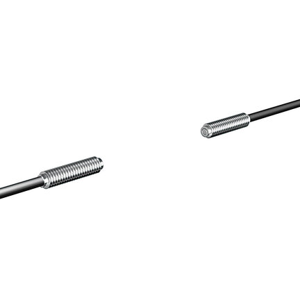 Głowica czujnika optycznego zaporowego, przelotowa, cylindryczna osiowa M4, włókno odporne na wysoką temperaturę R35, do 150°C, kabel 2 m (E32-T51 2M) - Omron