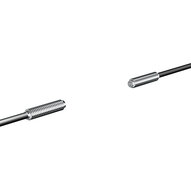 Głowica czujnika optycznego zaporowego, przelotowa, cylindryczna osiowa M4, włókno odporne na wysoką temperaturę R35, do 150°C, kabel 2 m (E32-T51 2M) - Omron