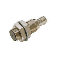 Wyłącznik zbliżeniowy, indukcyjny, mosiądz niklowy, krótki korpus, M18, ekranowany, 12 mm, DC, 3-przewodowy, NPN NC, złącze M12 (E2E-X12C218-M1) - Omron