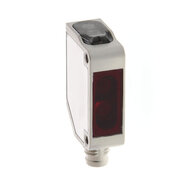 Czujnik fotoelektryczny, prostokątna Obudowa, stal nierdzewna, czerwona dioda LED, tłumienie tła, 200 mm, NPN, Light-ON, złącze M8 4-pinowe (E3ZM-LS69X) - Omron