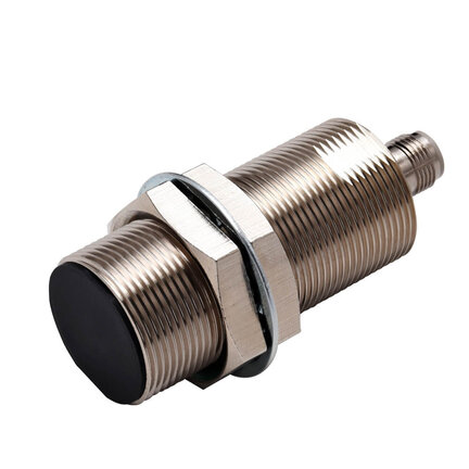 Wyłącznik zbliżeniowy, indukcyjny, mosiądz niklowy, długi korpus, M30, ekranowany, 22 mm, DC, 3-przewodowy, PNP NO+NC, IO-Link COM2, złącze M12 (E2E-X22B3DL30-M1) - Omron