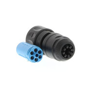 Złącze zasilania silnika (żeńskie) dla SGMAH (200 V) i SGMPH (200 V). Podobne do SPUC-06K-FSDN169, ale zacisk kabla zmienny od 5,5 mm do 12 mm. (SPOC-06K-FSDN169) - Omron