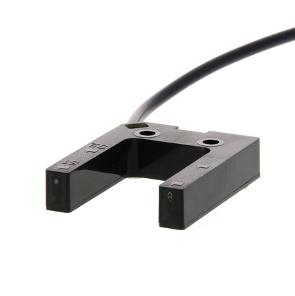 Czujnik optyczny zaporowy, obudowa szczelinowa, dioda LED na podczerwień, pojedyncza wiązka przelotowa, 25 mm, PNP, Light-ON/Dark-ON, kabel 0,5 m (E3Z-G81 0.5M) - Omron