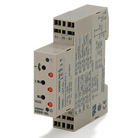 Element czasowy, montaż na szynę DIN, 17,5 mm, 24-230 VAC/24-48 VDC, wielofunkcyjny, 0,1 s-120 h, SPDT, 5 A, blokowane ustawienia, zaciski bezśrubowe (H3DS-MLC) - Omron