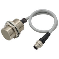 Wyłącznik zbliżeniowy, indukcyjny, mosiądz niklowy, M30, ekranowany, 15 mm, DC, 3-przewodowy, PNP NO, złącze M12 pigtail Smartclick, 0,3 m (E2V-X15B1-M1TJ 0.3M) - Omron