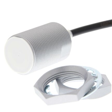 Wyłącznik zbliżeniowy, indukcyjny, mosiądz-nikiel, powłoka Spatter, M30, ekranowany, 20 mm, NC, kabel 2 m, DC 2-przewodowy (E2EQ-X20D230 2M) - Omron
