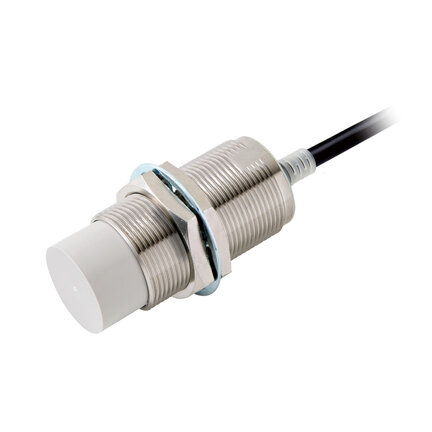 Wyłącznik zbliżeniowy, indukcyjny, mosiądz niklowy, długi korpus, M30, nieekranowany, 30 mm, DC, 2-przewodowy, NC, bez polaryzacji, kabel 2 m (E2E-X30MD2L-T 2M) - Omron