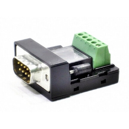 Adapter RS-485, 2-pin / 2-żyły, łączy się bezpośrednio z 9-pinowym portem RS-232C do szeregowego połączenia PLC, Zaciski śrubowe po stronie RS-485 (CJ1W-CIF11) - Omron