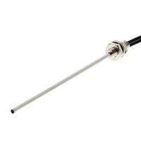 Głowica czujnika światłowodowego, rozproszona, cylindryczna osiowa M6 z tulejką, średnica 2,5 mm, długość 90 mm, włókno R25, kabel 5 m (E32-DC500B 5M) - Omron