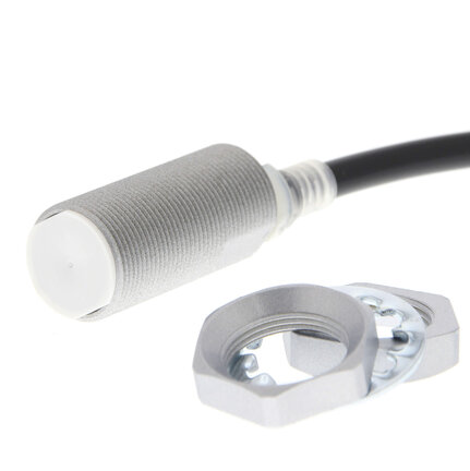 Wyłącznik zbliżeniowy, indukcyjny, mosiądz-nikiel, powłoka Spatter, M18, ekranowany, 11 mm, NC, kabel 2 m, DC 2-przewodowy (E2EQ-X11D218 2M) - Omron