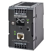 Zasilacz książkowy, 120 W, 24 VDC, 5 A, montaż na szynie DIN, terminal pchający, powlekany, wyświetlacz, zgodność z Ethernet IP / Modbus TCP (S8VK-X12024A-EIP) - Omron