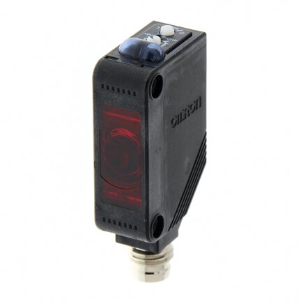 Czujnik optyczny zaporowy, prostokątna obudowa, czerwony laser klasy 1, wiązka przelotowa, odbiornik, PNP, Light-ON/Dark-ON, złącze M8 4-stykowe (E3Z-LT86-D) - Omron