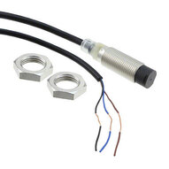 Wyłącznik zbliżeniowy, indukcyjny, mosiądz niklowy, krótki korpus, M12, nieekranowany, 5 mm, DC, 3-przewodowy, PNP NC, kabel 2 m (E2B-M12KN05-WP-B2 2M) - Omron