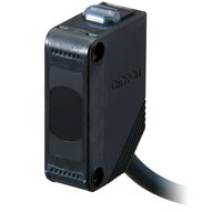 Czujnik optyczny zaporowy, prostokątna obudowa, dioda LED na podczerwień, wiązka przelotowa, zespół emitera, PNP, Light-ON/Dark-ON, kabel 2 m (E3Z-T81-L 2M) - Omron