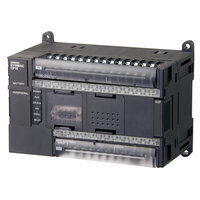 PLC, zasilanie 24 VDC, 24 x wejścia 24 VDC, 16 x wyjścia PNP 0,3 A, 8 tys. kroków programu + 8 tys. słów pamięci danych, port RS-232C (CP1E-N40DT1-D) - Omron