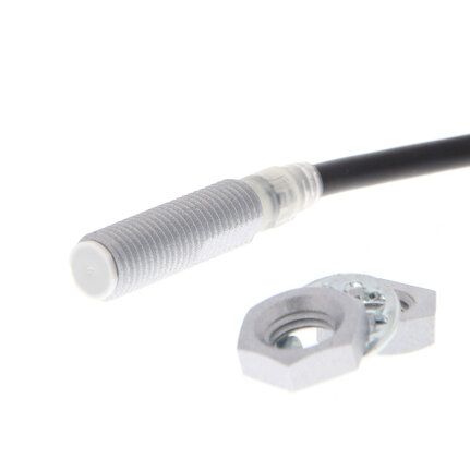 Wyłącznik zbliżeniowy, indukcyjny, mosiądz-nikiel, powłoka Spatter, M8, ekranowany, 3 mm, NO, kabel 2 m, DC 2-przewodowy (E2EQ-X3D18 2M) - Omron