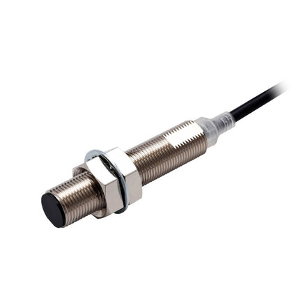 Wyłącznik zbliżeniowy, indukcyjny, mosiądz niklowy, długi korpus, M12, ekranowany, 6 mm, DC, 3-przewodowy, PNP NO, IO-Link COM3, kabel 2 m (E2E-X6B1TL12 2M) - Omron