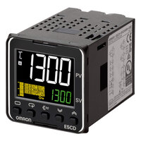Regulator temperatury, PRO, 1/16 DIN (48 x 48 mm), 1 x 12 VDC wyjście impulsowe, 2 AUX, RS-485, Ht. Burnout SSR fail., 100 do 240 VAC (E5CD-QX2ABM-002) - Omron