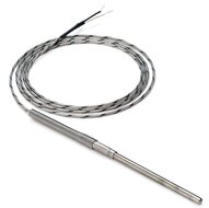 Czujnik temperatury, Pro, gładka rurka, termopara, K, śr. 6, 100 mm, INCONEL 600, wstępnie okablowany z końcówkami kablowymi 2 m (E52-ETK6-100-2-A) - Omron