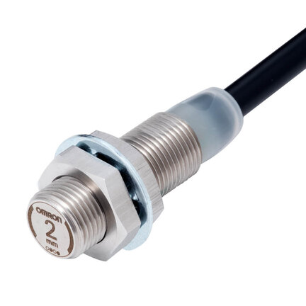 Wyłącznik zbliżeniowy, indukcyjny, w całości ze stali nierdzewnej 303 M12, ekranowany, 2 mm, DC, 3-przewodowy, PNP NO+NC, kabel 2 m (E2EW-X2B312 2M) - Omron