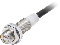 Wyłącznik zbliżeniowy, indukcyjny, w całości ze stali nierdzewnej 303, M12, ekranowany, 3 mm, DC, 2-przewodowy, NO, kabel 2 m, polaryzacja (E2EW-X3D112 2M) - Omron