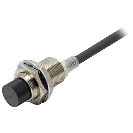 Wyłącznik pomocy czujników zbliżeniowych, Indukcyjny, M18, nieekranowany, 14 mm, DC, 2-przewodowy, NO, funkcja autodiagnostyki, kabel 2 m (E2E-X14MD1S 2M) - Omron